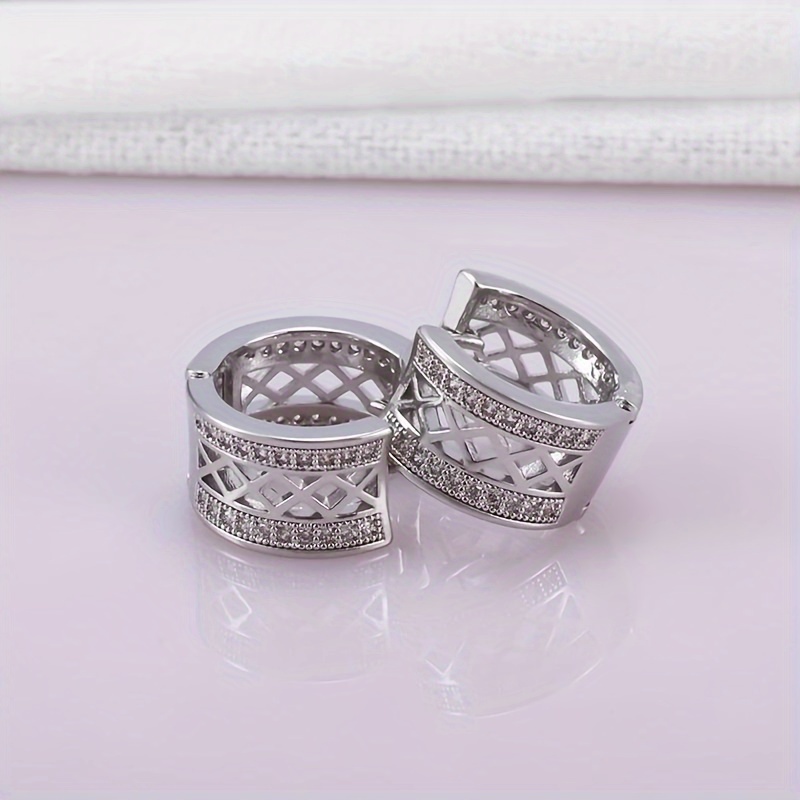 2pcs New Style Hoop Earrings Set for Men and Women